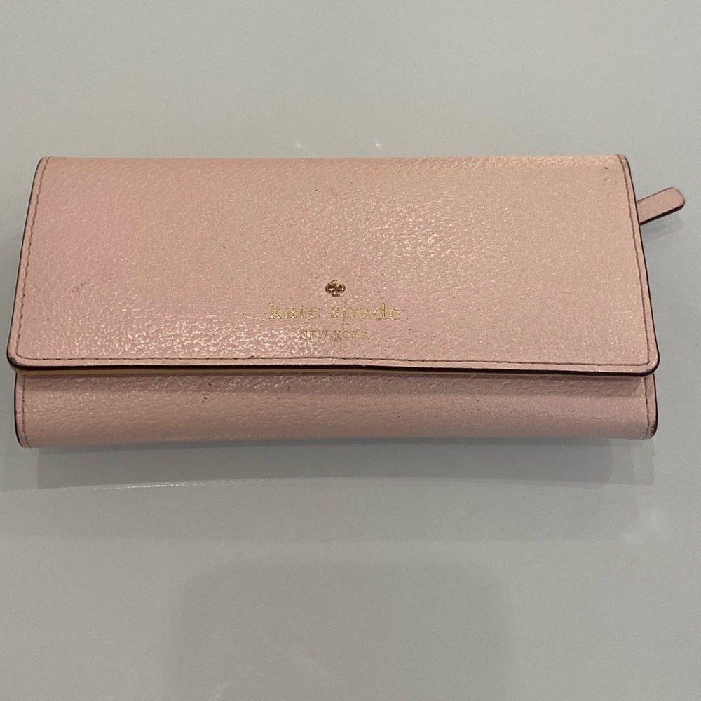 Kate Spade Blush Pebbled Wallet
